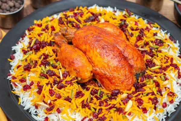 طرز تهیه زرشک پلو با مرغ ساده خانگی