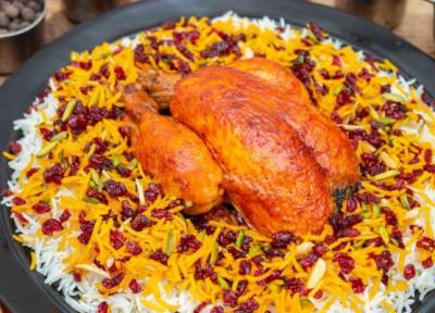 طرز تهیه زرشک پلو با مرغ ساده خانگی